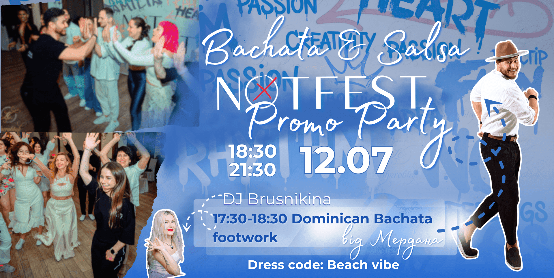 Bachata & Salsa NOTFEST Promo Party! 🔥🌴